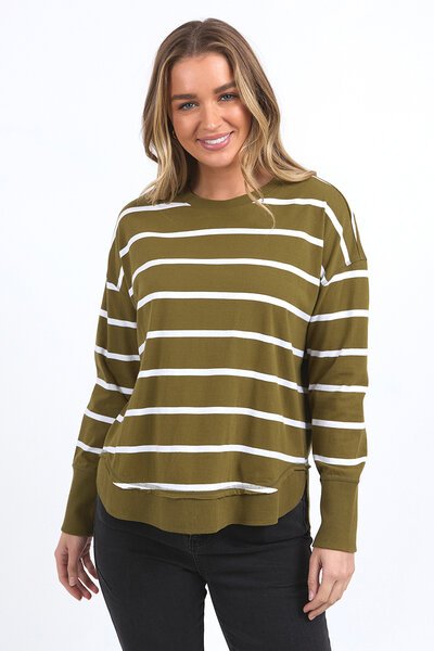 Foxwood Farrah Stripe Long Sleeve-hc-new-Hello Cyril.