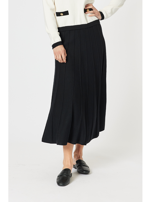 Gordon Smith Kate Black Long Line Skirt