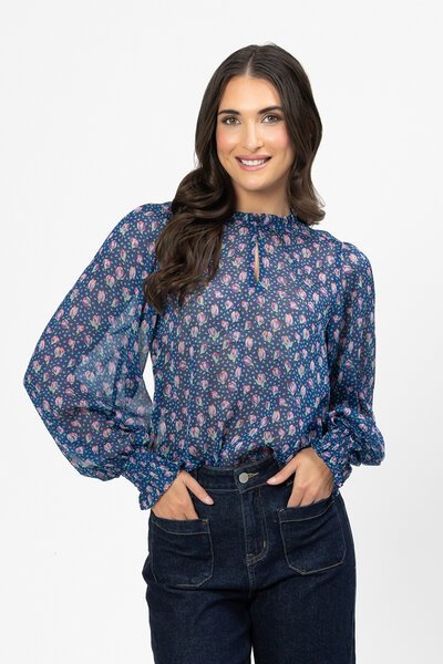 Leila + Luca Tulip Pop Movement Blouse-hc-new-Hello Cyril.