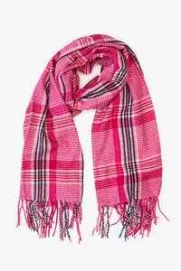 Antler Fuchsia Glen Check Scarf