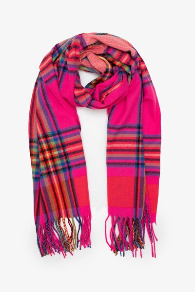 Antler Pink Madras Check Scarf-gift-guide-Hello Cyril.