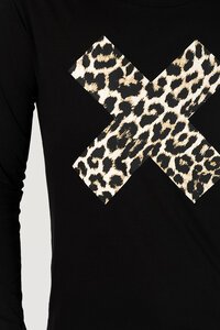 Stella + Gemma LS Leopard Cross Top