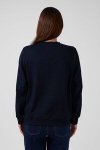 Stella + Gemma Navy Retro College Sweater