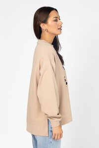 Stella + Gemma Sunday Leopard Logo Sweater
