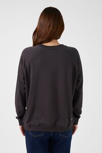 Stella + Gemma Aged Black Cracked Rose Sweater