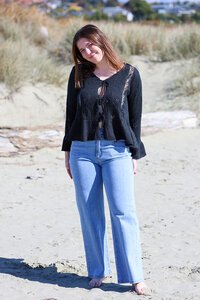 Joop + Gypsy Front Tie Boho Knit
