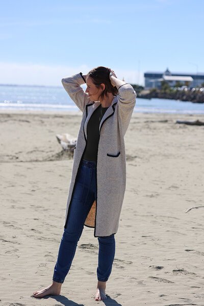 Miracle Contrast Trim Pocket Coat-hc-shop-by-style-Hello Cyril.