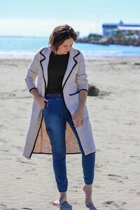 Miracle Contrast Trim Pocket Coat
