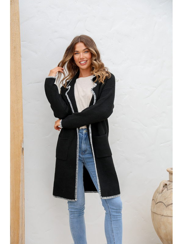 Miracle Blanket Stitch Coatigan