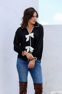 Joop + Gypsy Bow Trip Collar Shirt