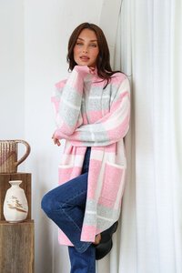 Miracle Check Pocket Coatigan