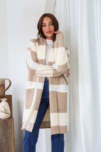 Miracle Check Pocket Coatigan