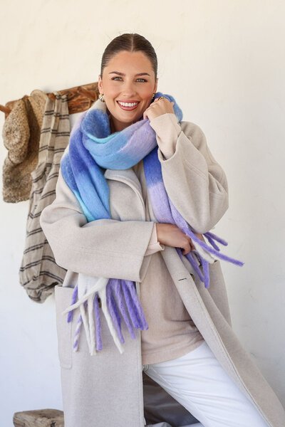 Miss Manlow Stripe Scarf-gift-guide-Hello Cyril.