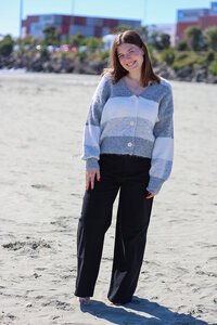 Miracle Stripe Button Cardi