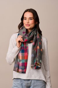 Tiger Tree Grey Romance Scarf