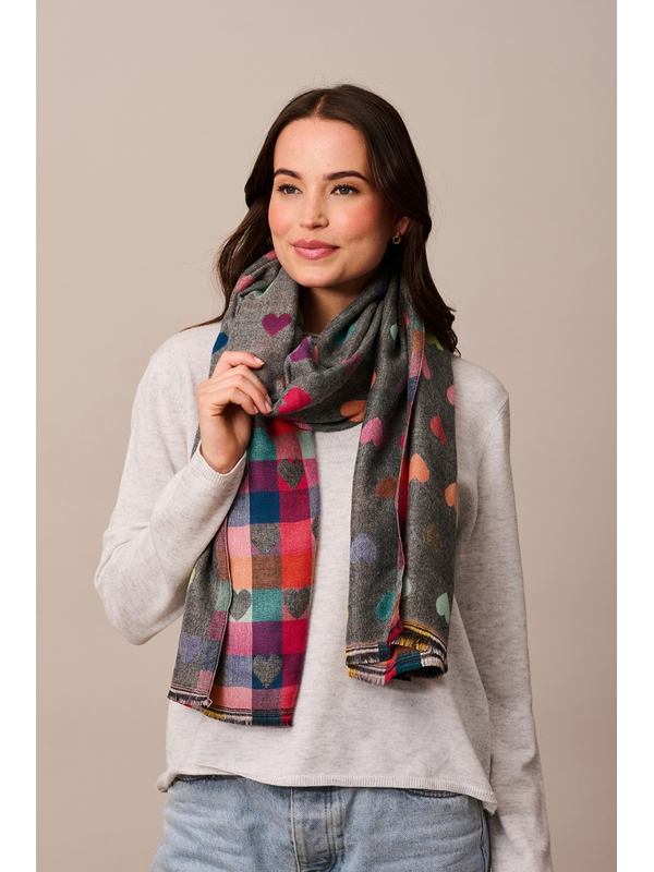 Tiger Tree Grey Romance Scarf
