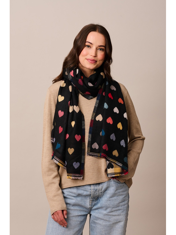 Tiger Tree Black Romance Scarf