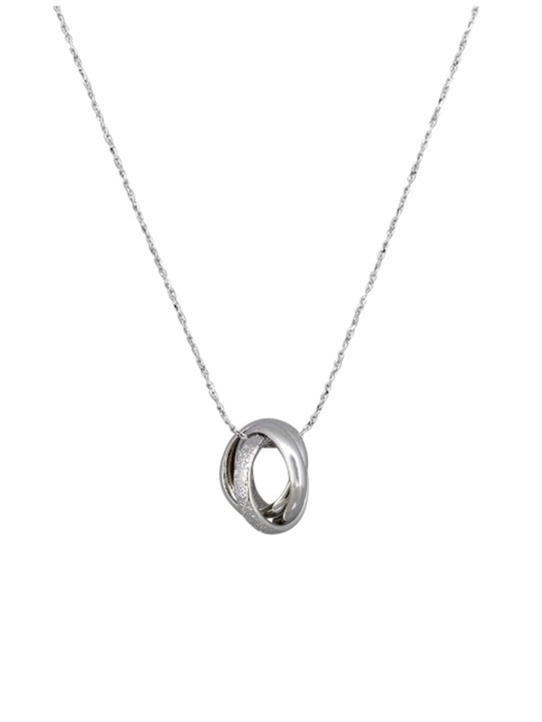 Tiger Tree Triple Ring Necklace