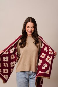 Tiger Tree Flower Scarf