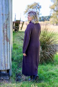 Foil Roll Neck Dress