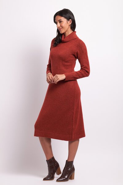 Foil Roll Neck Dress-shop-by-label-Hello Cyril.