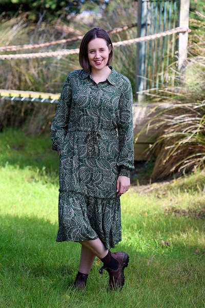 Democracy River Tiered Dress-shop-by-label-Hello Cyril.