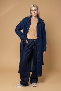 Honey Denim Zelda Denim Trench Coat
