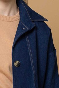 Honey Denim Zelda Denim Trench Coat