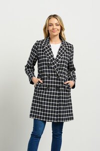 Et Alia Ezra Plaid Coat 