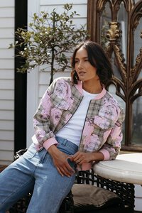 Et Alia Benny Plaid Bomber