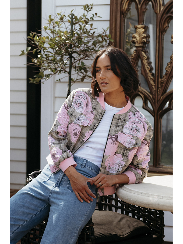 Et Alia Benny Plaid Bomber