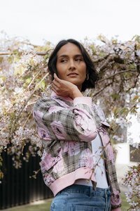 Et Alia Benny Plaid Bomber