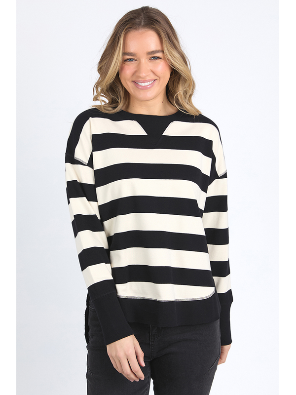 Foxwood Striped Delilah Crew