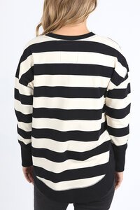 Foxwood Striped Delilah Crew