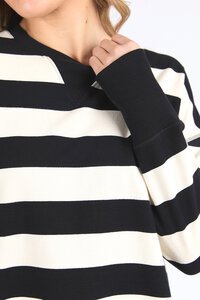 Foxwood Striped Delilah Crew