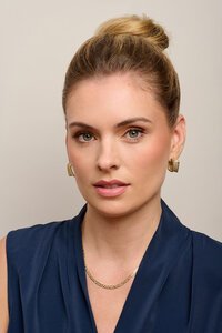 Tiger Tree Gold Crinkle Chain Necklace