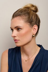 Tiger Tree Small Ball Edged Heart Necklace