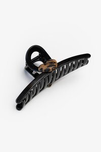 Antler Leopard Heart Claw Clip