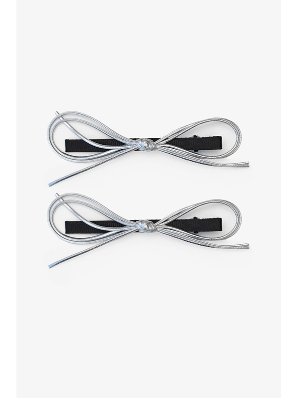 Antler Silver Bow Slide Set