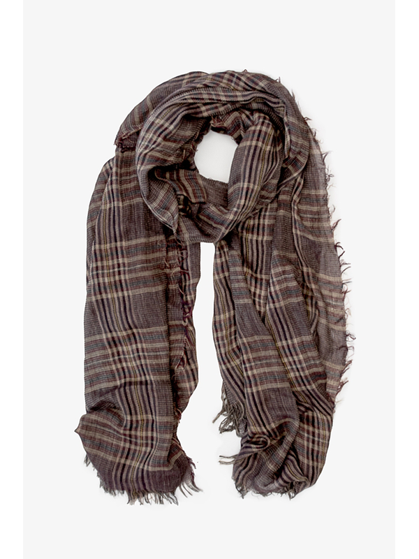 Antler Serene Plaid Scarf