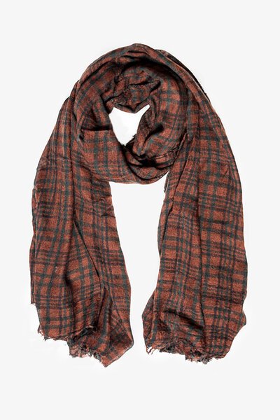 Antler Woodland Check Scarf-gift-guide-Hello Cyril.