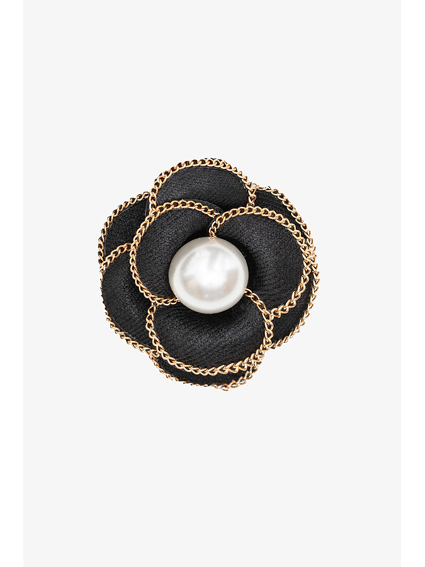 Antler Pearl Flower Brooch