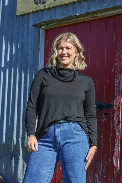 Foil Merino Cowl & Swing Jumper-shop-by-label-Hello Cyril.