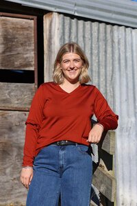 Foil Merino Puff & Ruffle Sleeve Jumper