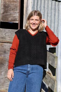 Foil Merino Puff & Ruffle Sleeve Jumper