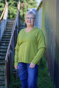 Foil Merino Puff & Ruffle Sleeve Jumper