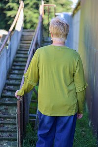 Foil Merino Puff & Ruffle Sleeve Jumper