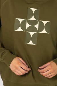 Stella + Gemma Classic Olive Mosaic Sweater