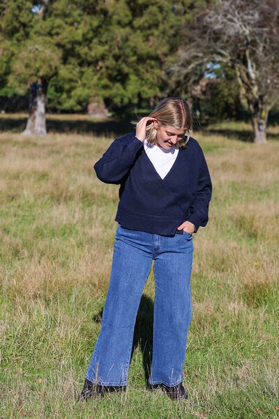 Stella + Gemma August Navy Cardigan-gift-guide-Hello Cyril.