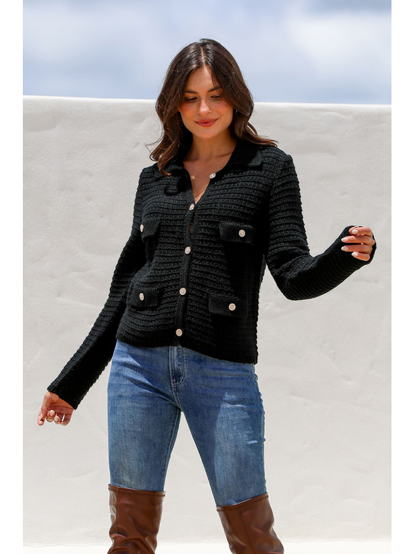 Joop & Gypsy Button Detail Pocket Cardi